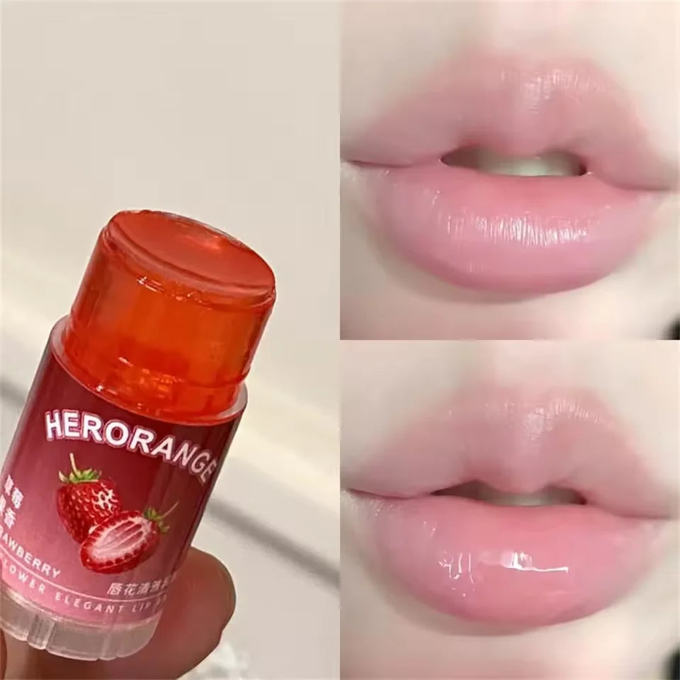 Herorange Lip Balm: Elegant and Moisturizing, Deeply Hydrating, Prevents Chapped Lips, a Must-Have for Autumn and Winter, Improves Lip Lines, Tinted Version, Naturally Enhances Makeup, Perfect for Daily Use and Commuting. BeautyBond
