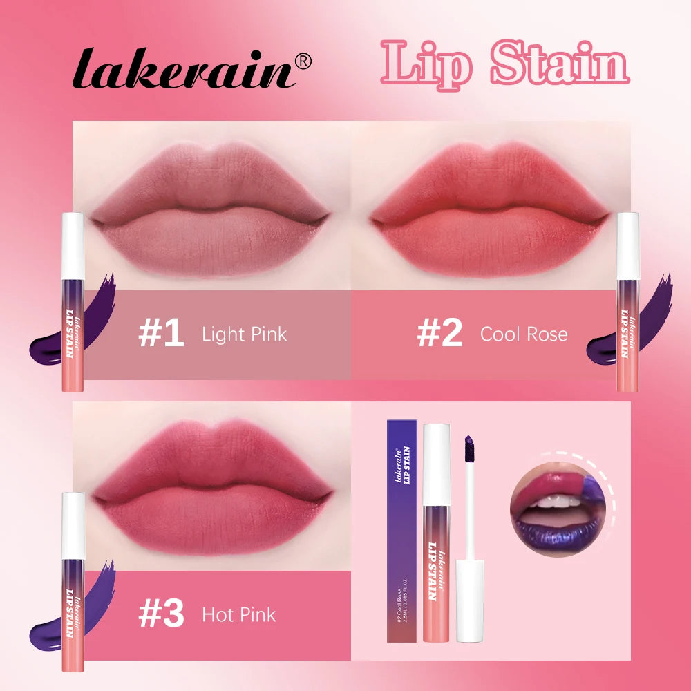 3pcs/set Lip Stain Peel Off And Reveal Long Lasting Waterproof Pink Lip Tint Transfer Proof Natural Lip Stain Tear Off Lip Gloss BeautyBond