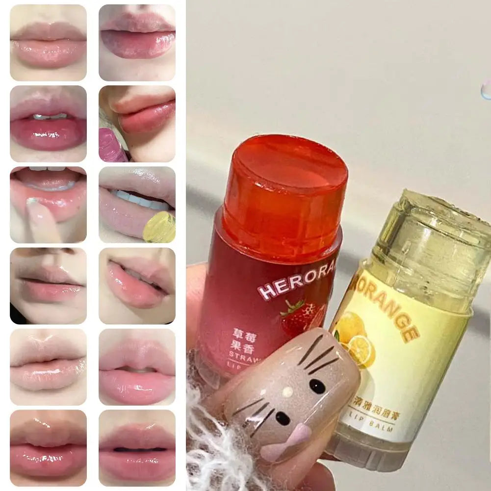 Moisturizing Lip Balm — Natural Plant Hydrating, Anti-Dryness & Fruity Jelly Daily Lip Care BeautyBond
