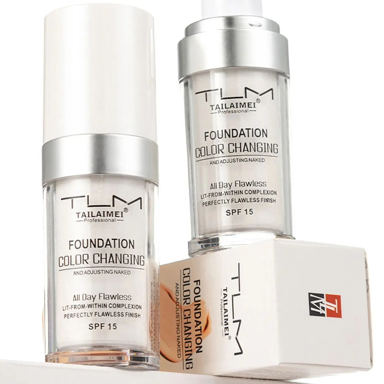 Color-Changing Liquid Foundation — Soft Matte, Hydrating, SPF15 (30ml) BeautyBond