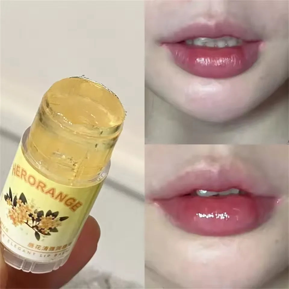 Herorange Lip Balm: Elegant and Moisturizing, Deeply Hydrating, Prevents Chapped Lips, a Must-Have for Autumn and Winter, Improves Lip Lines, Tinted Version, Naturally Enhances Makeup, Perfect for Daily Use and Commuting. BeautyBond