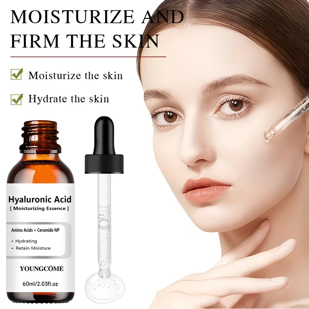 Hydrating Hyaluronic Acid Serum - Moisture Boosting Formula for Skin Repair & Dry Skin Care - 40/60ml - Suitable for All Skin Ty BeautyBond