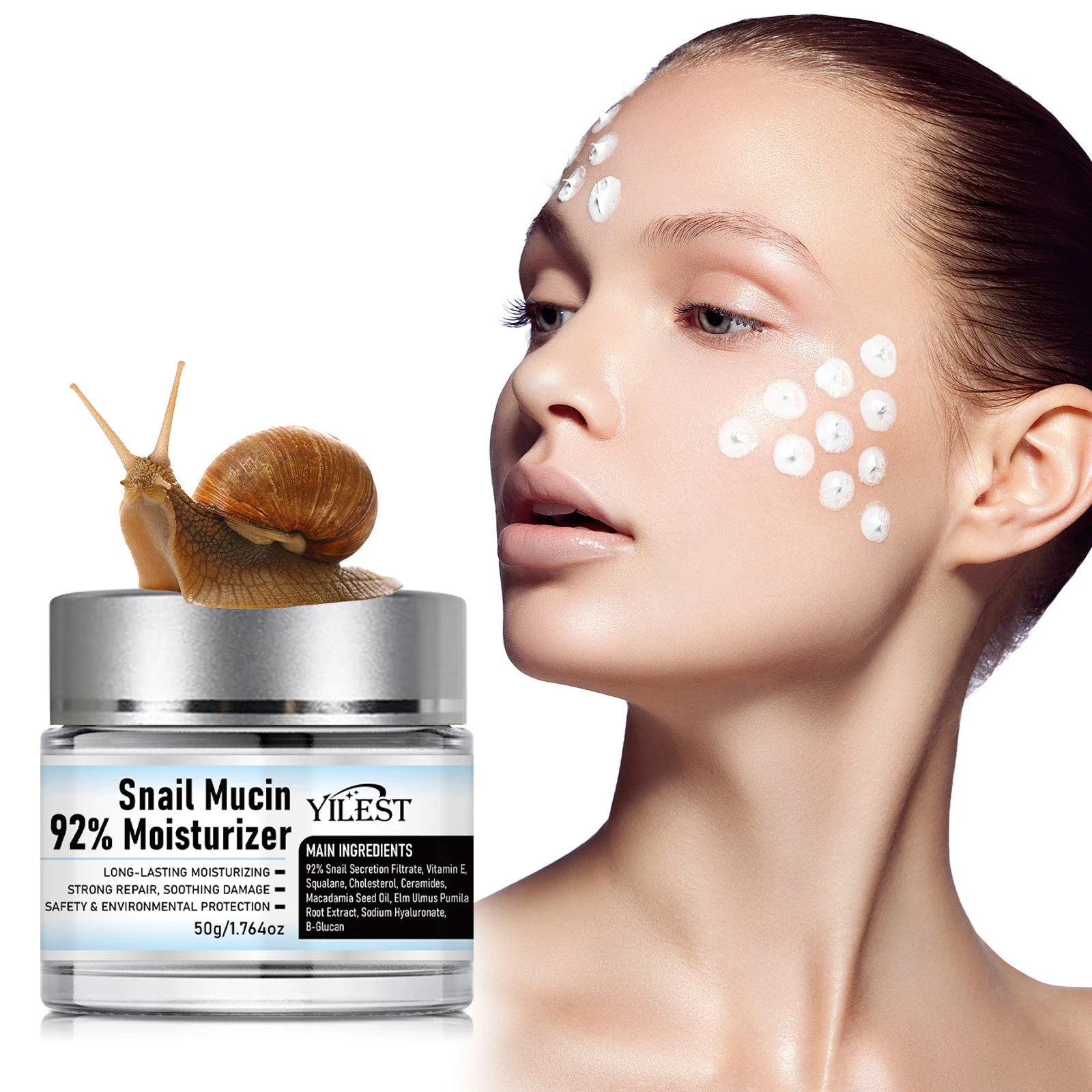 Snail Mucin 92% Moisturizing Advanced Power Essence Fading Lifting Firming Smoothing Nourishin Brightening Strong Repair Care BeautyBond