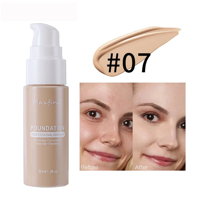Liquid Foundation Effective Concealer Waterproof Sweat-resistant Makeup Professional Cosmetics BeautyBond