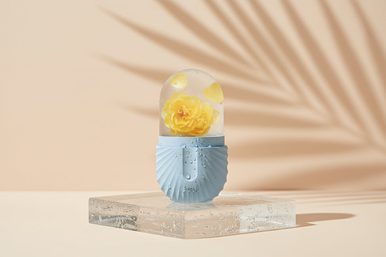 Eco-Friendly Silicone Ice Face Roller – Reusable Ice Cube Facial Massager for Puffy Eyes, Skin Tightening & Pore Minimizing BeautyBond