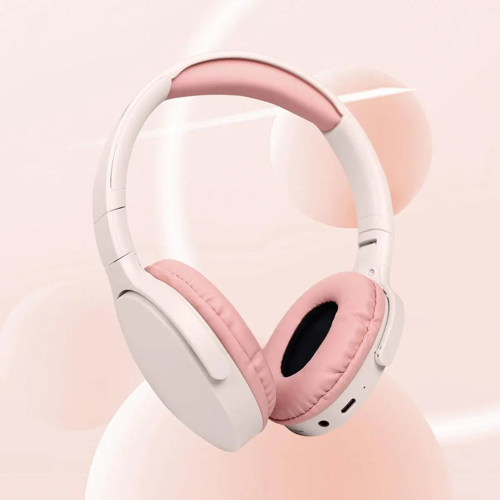 Fashionable Bluetooth wireless headphones, over-ear, deep bass, sports stereo, high fidelity, long battery life, universal BeautyBond