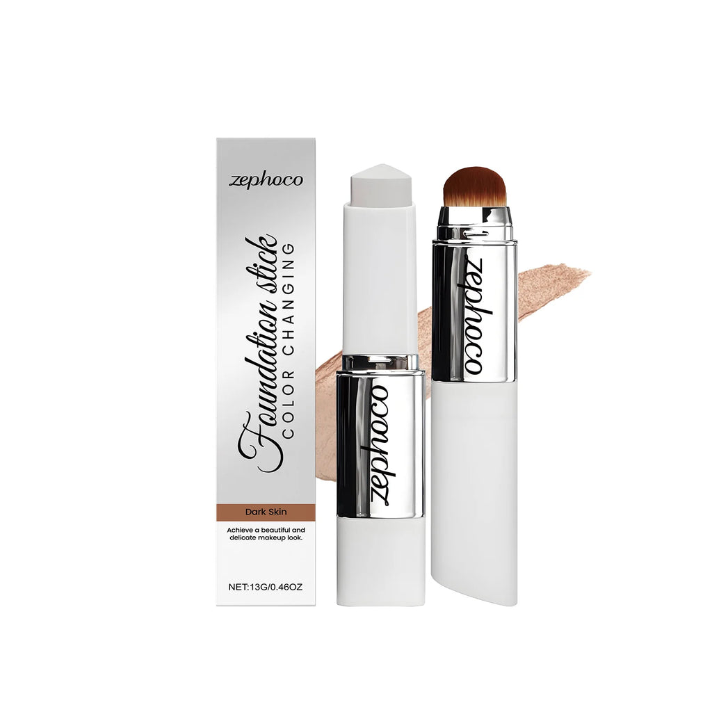 Color Changing Foundation Stick Blemish Cover Concealer Moisturizing Skin Brightening Invisible Pores High Coverage Makeup Base BeautyBond