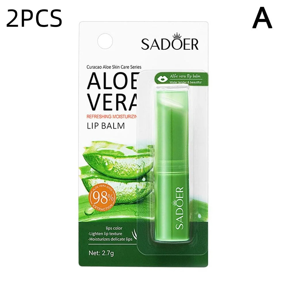Lip Aloe Balm Nourishing Refreshing Hydrating Moisturizing Preventing Cracking and Repairing Lips Gentle Non Irritating 1/2/3PCS BeautyBond