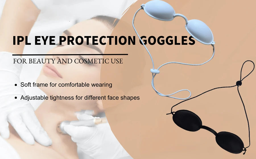 IPL OPT Laser Glasses Soft Silicone Beauty Patient Protective Goggles for IPL Laser LED UV Photon Beauty Red Light Therapy
