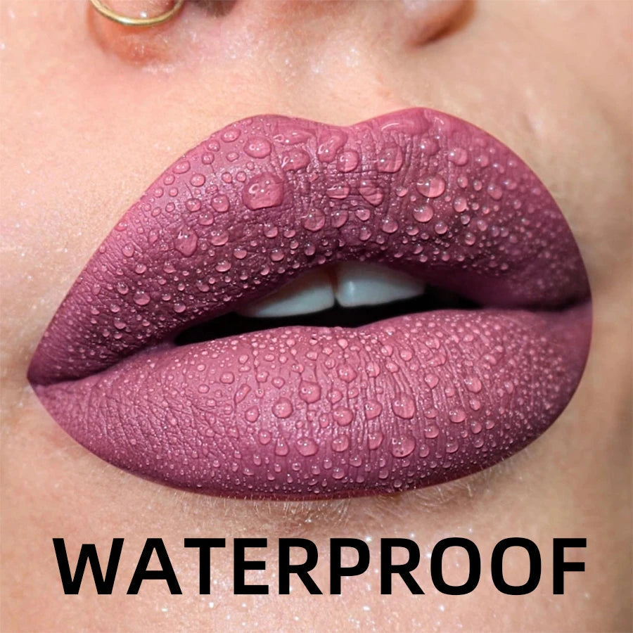 19 colors Matte Velvet Lip Gloss Waterproof Liquid Lipstick Nude Black Lips tint Makeup Lip Glaze Cosmetics Red Lip Stain Beauty BeautyBond