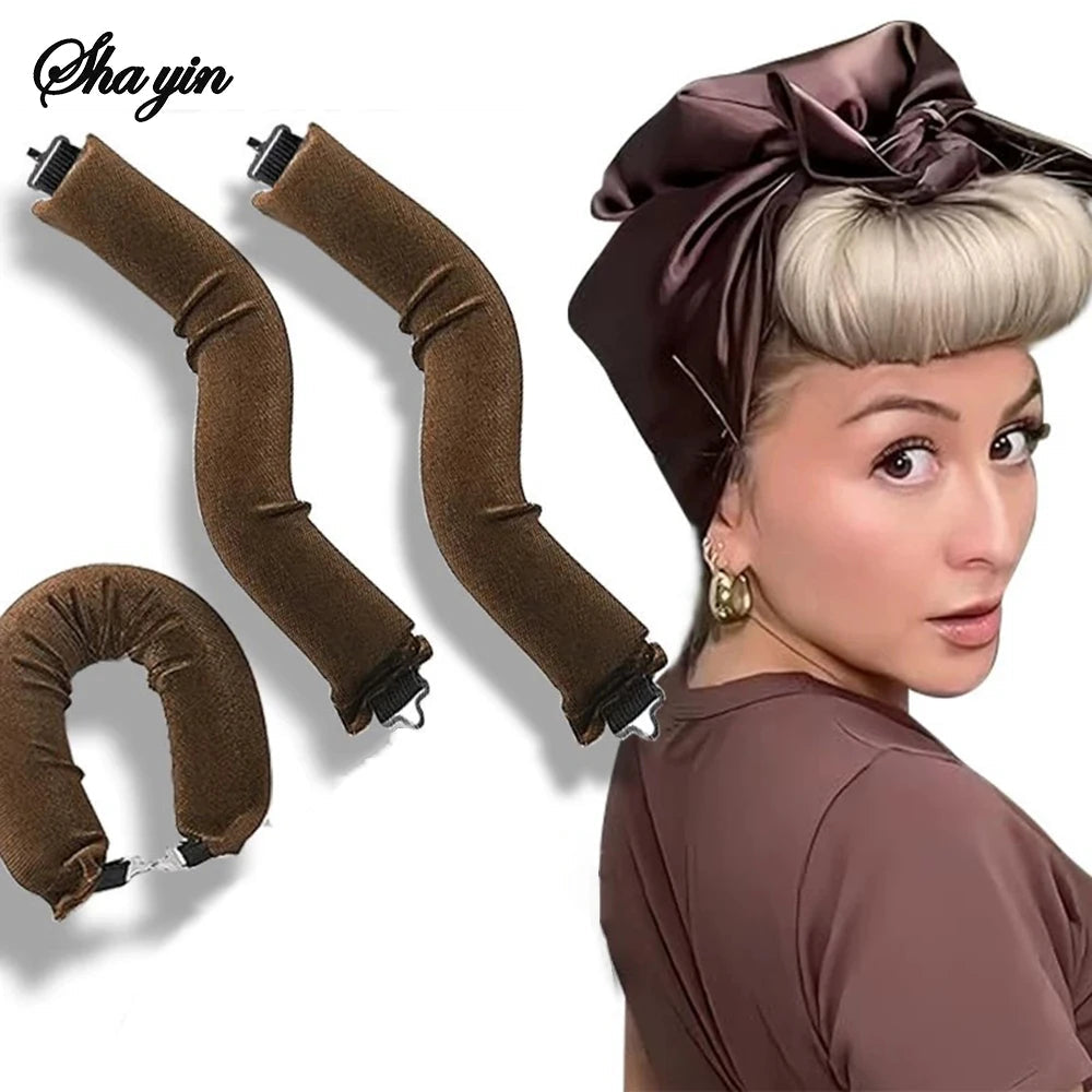 Heatless Hair Curlers — Soft Flexi Rod Headband for No-Heat Curls (3 pcs) BeautyBond