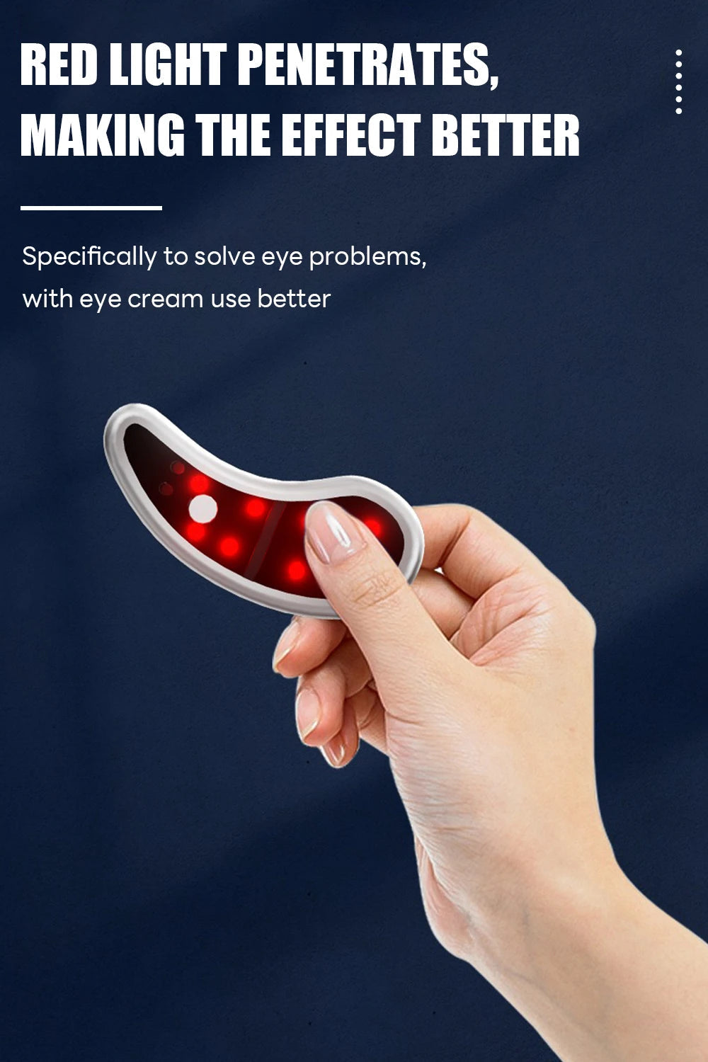 Led Red Light Eye Care Therapy EMS Pulse Micro-current Device Eye Massager To Relieve Fatigue For Treatment Under Eye Wrinkle BeautyBond