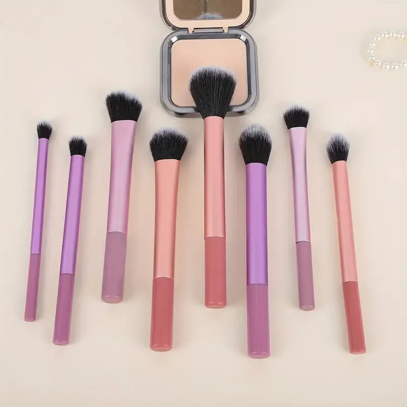 8pcs Makeup Brush Kit Soft Synthetic Hair Make Up Brushes Foundation Blush Eyeshadow Cosmetic Makeup Tools BeautyBond