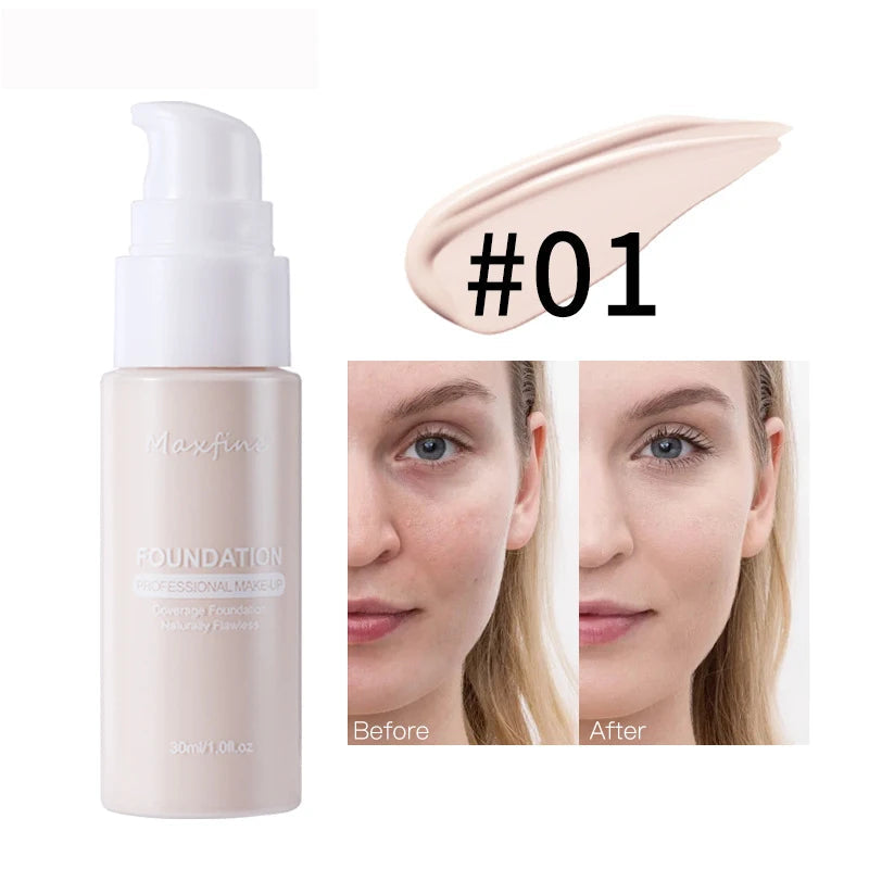 Liquid Foundation Effective Concealer Waterproof Sweat-resistant Makeup Professional Cosmetics BeautyBond