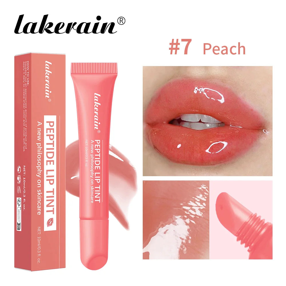 10ml Mirror Lip Glaze Moisturizes Jelly Lip Enrichment Oil Lasting Water Light Glass Lip Oil Remove Line Lip Protection Serum BeautyBond