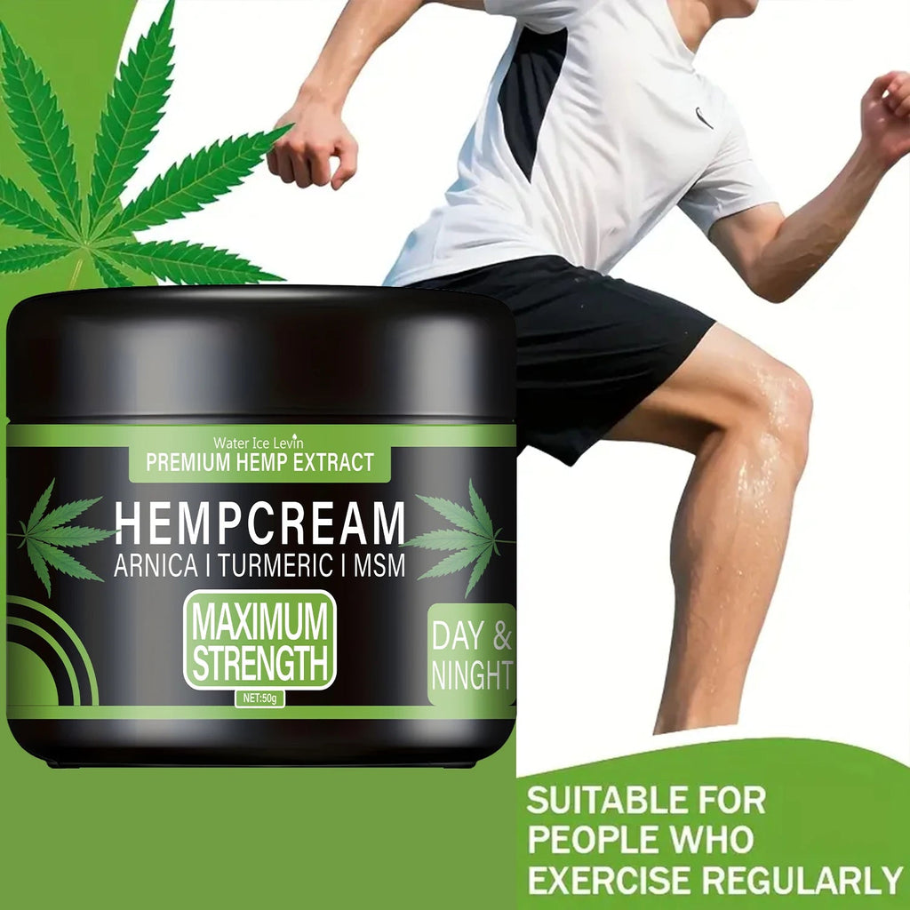 Premium Hemp Extract Cream with Arnica, Turmeric & MSM for Soothing Skin Relief, Nourishing & Moisturizing. BeautyBond