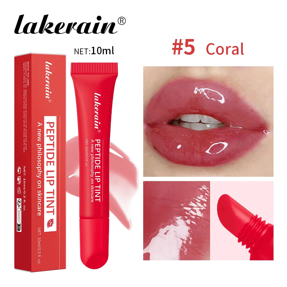10ml Mirror Lip Glaze Moisturizes Jelly Lip Enrichment Oil Lasting Water Light Glass Lip Oil Remove Line Lip Protection Serum BeautyBond