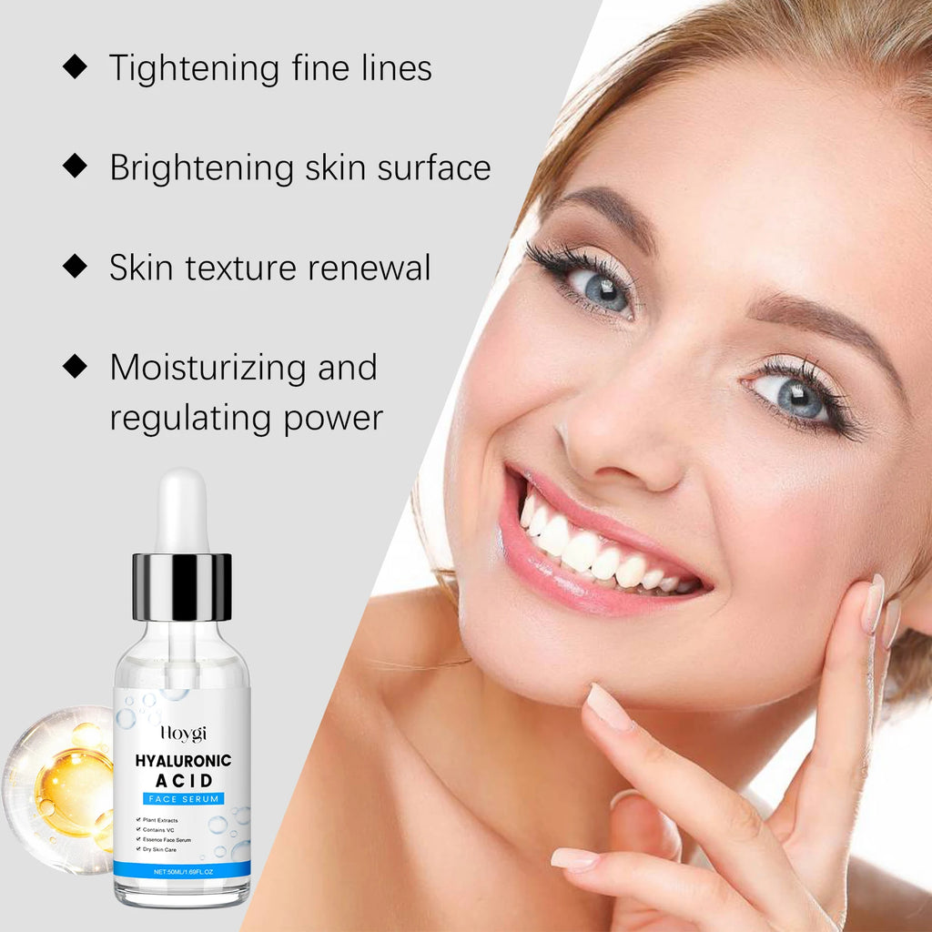 Hyaluronic Acid Serum 50ml Anti Aging Face Serum With Centella Asiatica Deep Hydration For Glowing Skin For Fine Lines Wrinkles BeautyBond