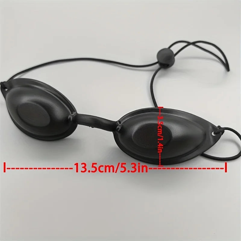 1 Tanning Bed Goggles Individual Tanning Goggles Eyeshields For UV Lamp LED Light Therapy IPL Safety Goggles Sunbathing Eye Mask