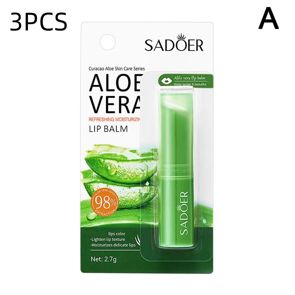 Lip Aloe Balm Nourishing Refreshing Hydrating Moisturizing Preventing Cracking and Repairing Lips Gentle Non Irritating 1/2/3PCS BeautyBond