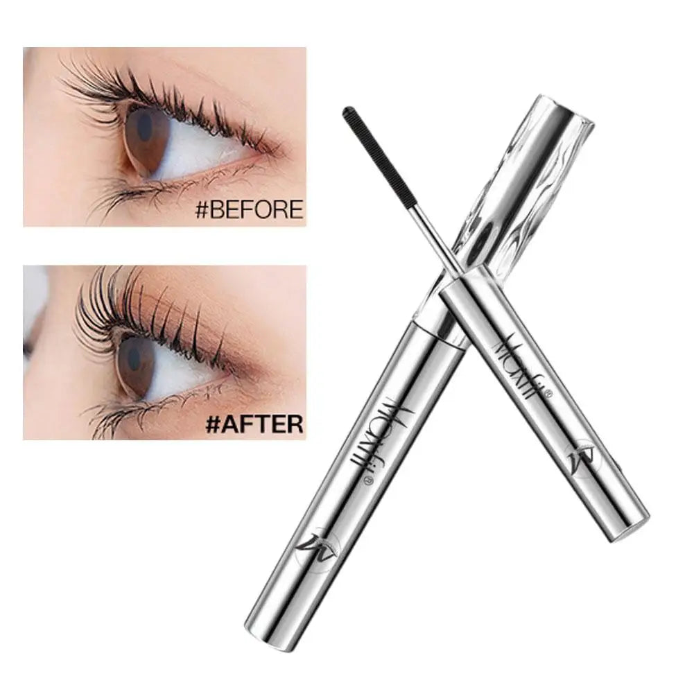 Nature Waterproof Spiral Brush Head Mascara - Steel Tube Long-lasting Easy To Apply for Beginners Party Makeup Mascara BeautyBond