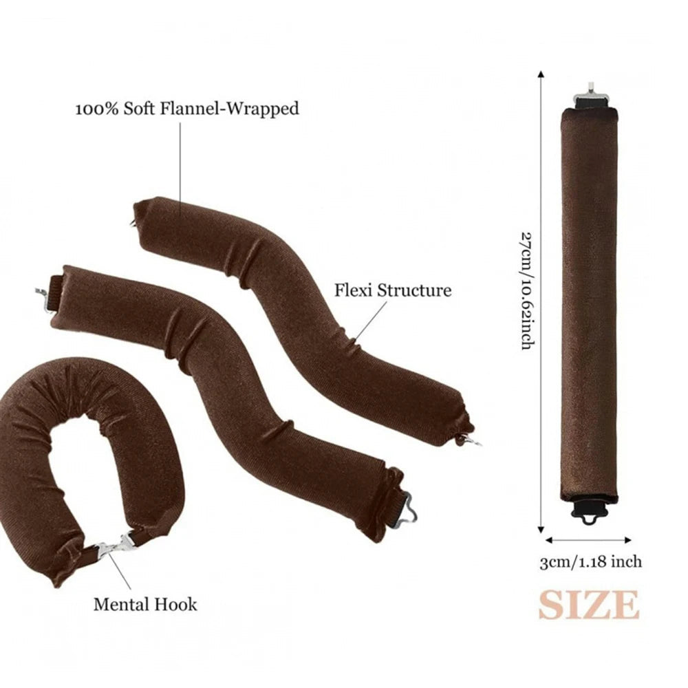 Heatless Hair Curlers — Soft Flexi Rod Headband for No-Heat Curls (3 pcs) BeautyBond