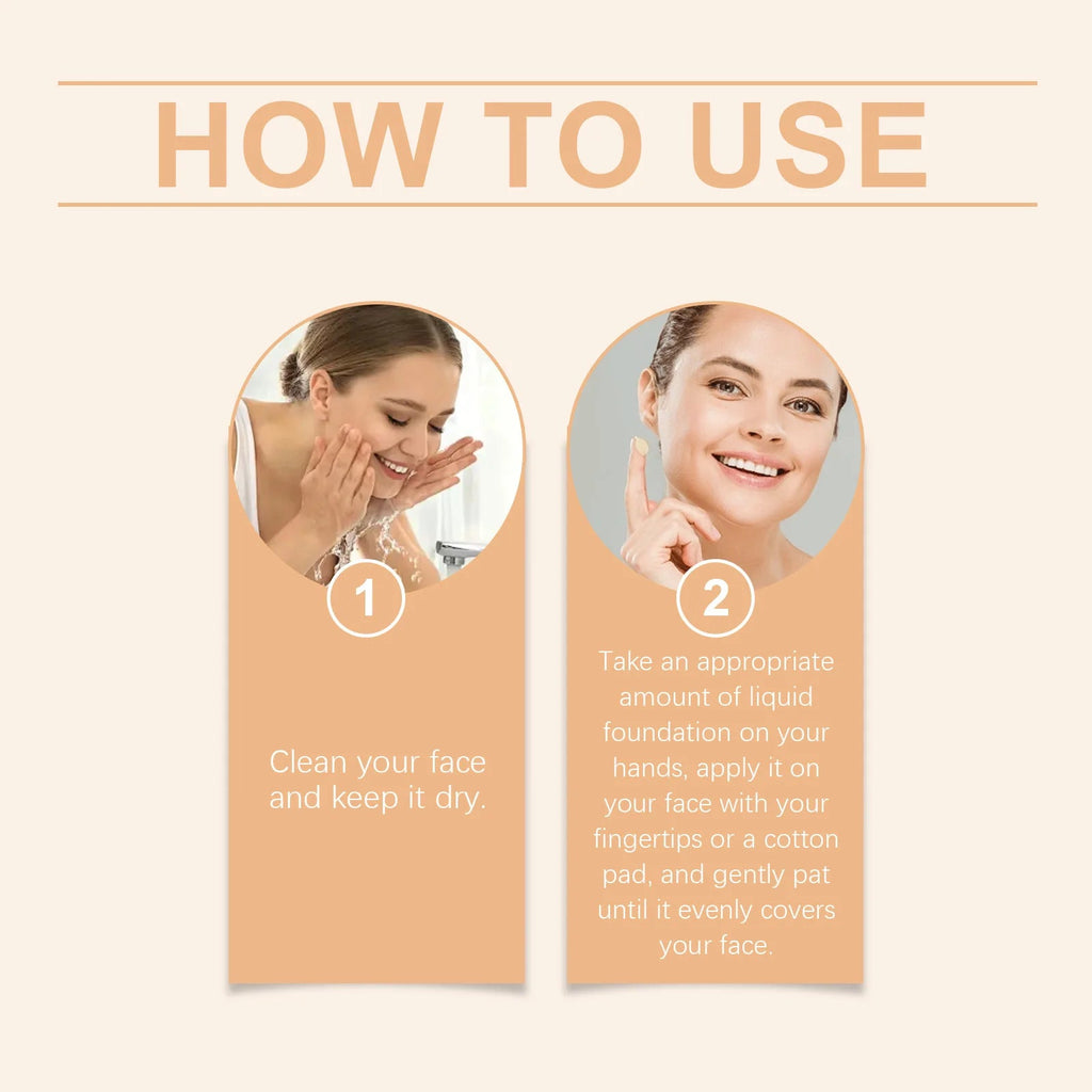 4-in-1 Foundation Liquid Soft Matte Long Lasting Hydrating Makeup Base Spf 50 Waterproof Magic Color Changing Foundation Liquid BeautyBond