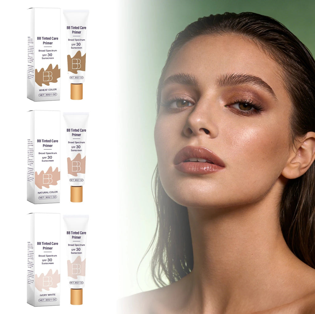 Sunscreen BB Cream Protect Sun Burn Calm Redness Balance Oil Shine Conceal Face Blemish Enhance Skin Barrier Portable Concealer BeautyBond