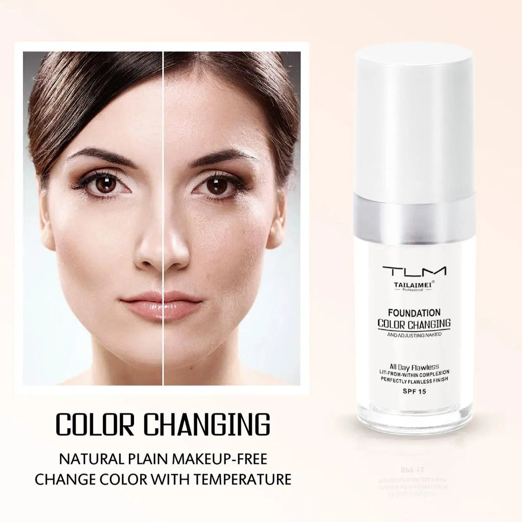 Color-Changing Liquid Foundation — Soft Matte, Hydrating, SPF15 (30ml) BeautyBond