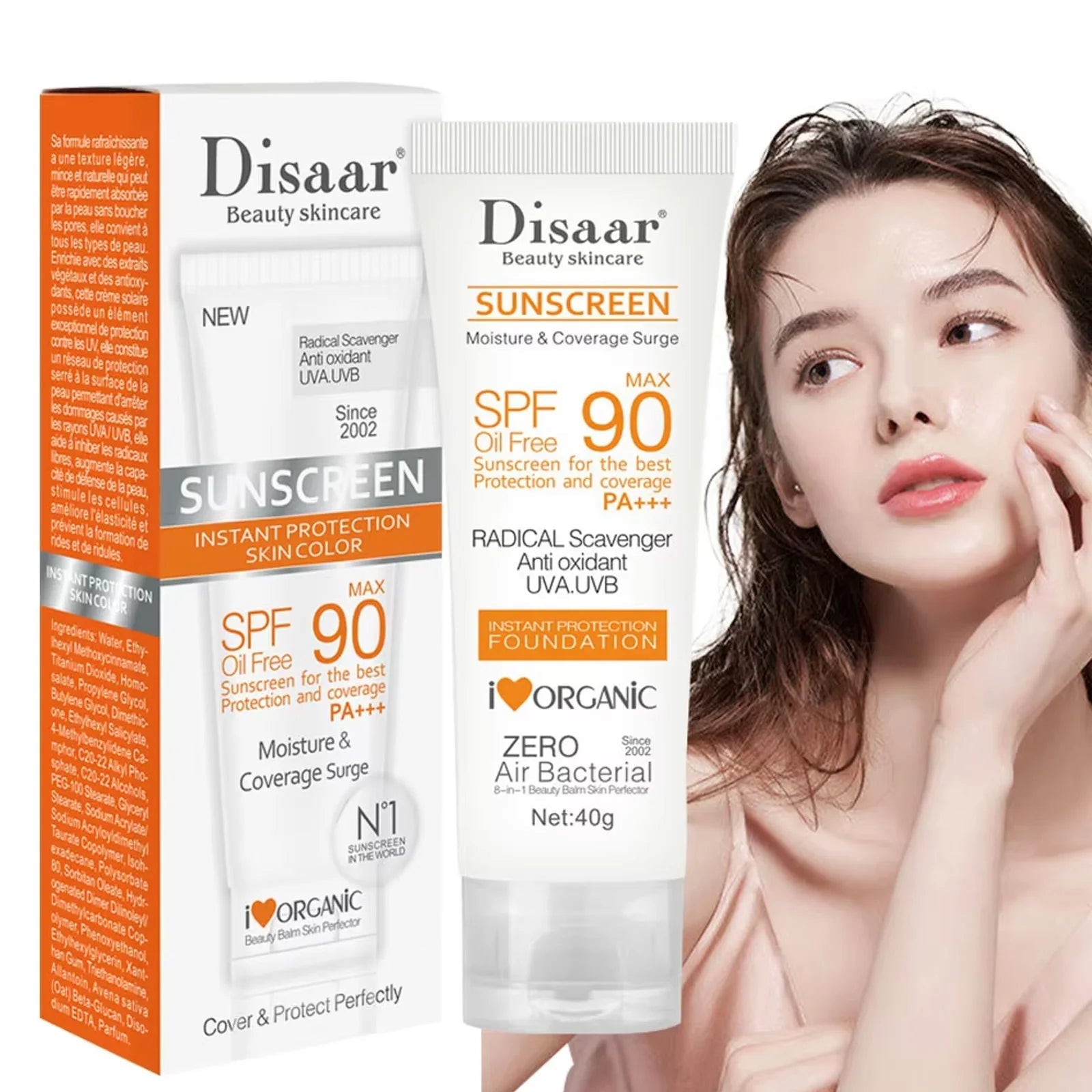 Facial Body Sunscreen Waterproof SPF 90+UV Sun Cream Sunblock Skin Protective Cream Anti Sun Facial Seaside Protection Cream BeautyBond