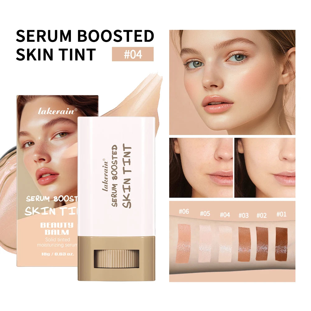 New Balm Serum Boosted Skin Tint Silky Texture Moisturizing Coverage Plumper Even Skin Tone Best Stick Foundation Travel Makeup BeautyBond