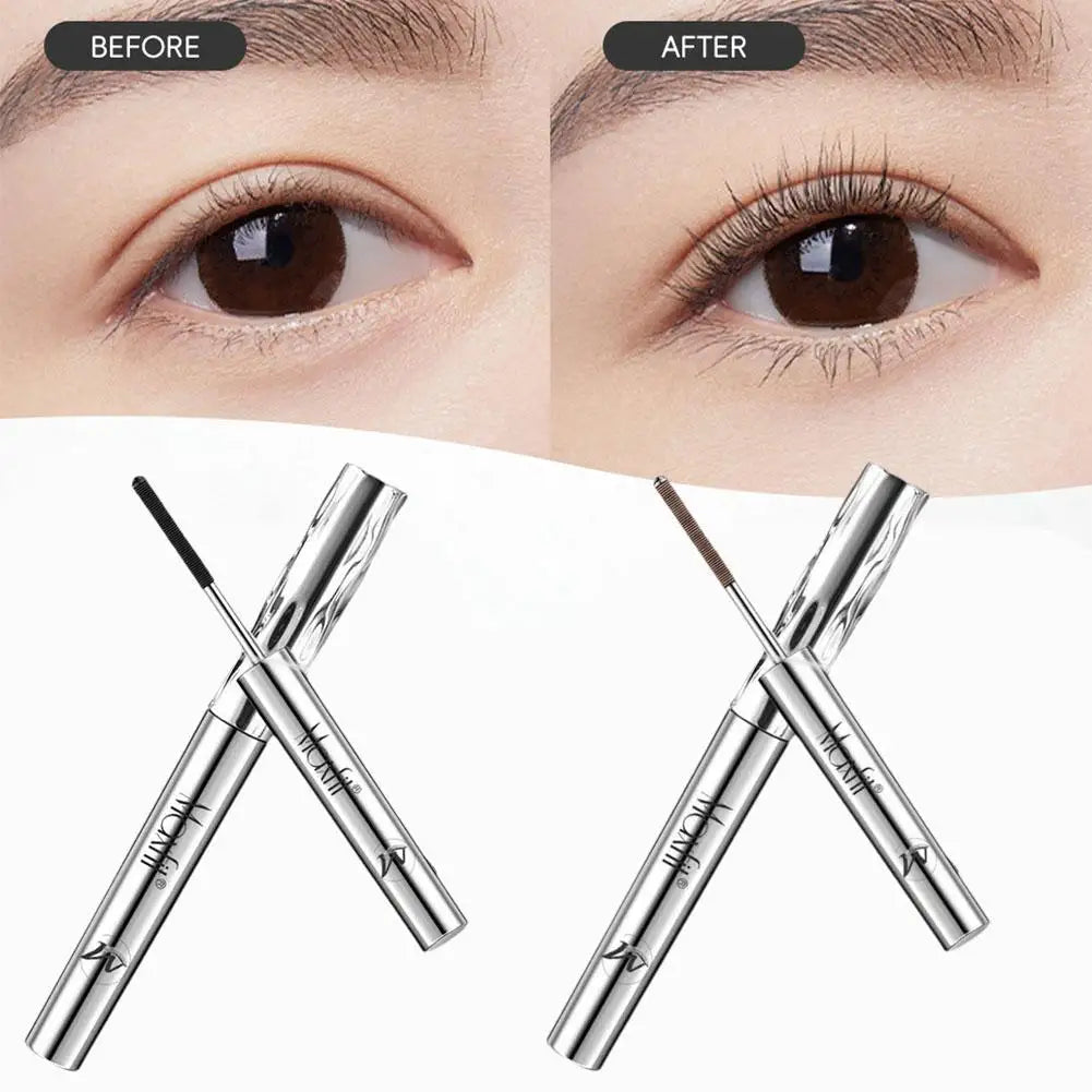Nature Waterproof Spiral Brush Head Mascara - Steel Tube Long-lasting Easy To Apply for Beginners Party Makeup Mascara BeautyBond