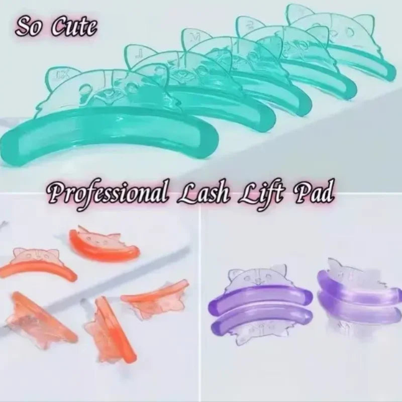 5 Pairs Eyelash Lifting Kit Silicone lamination Pad Reusable Lash Perming Rods Lashes Extension Curler Makeup Accessories Tools BeautyBond