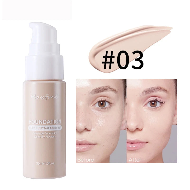 Liquid Foundation Effective Concealer Waterproof Sweat-resistant Makeup Professional Cosmetics BeautyBond