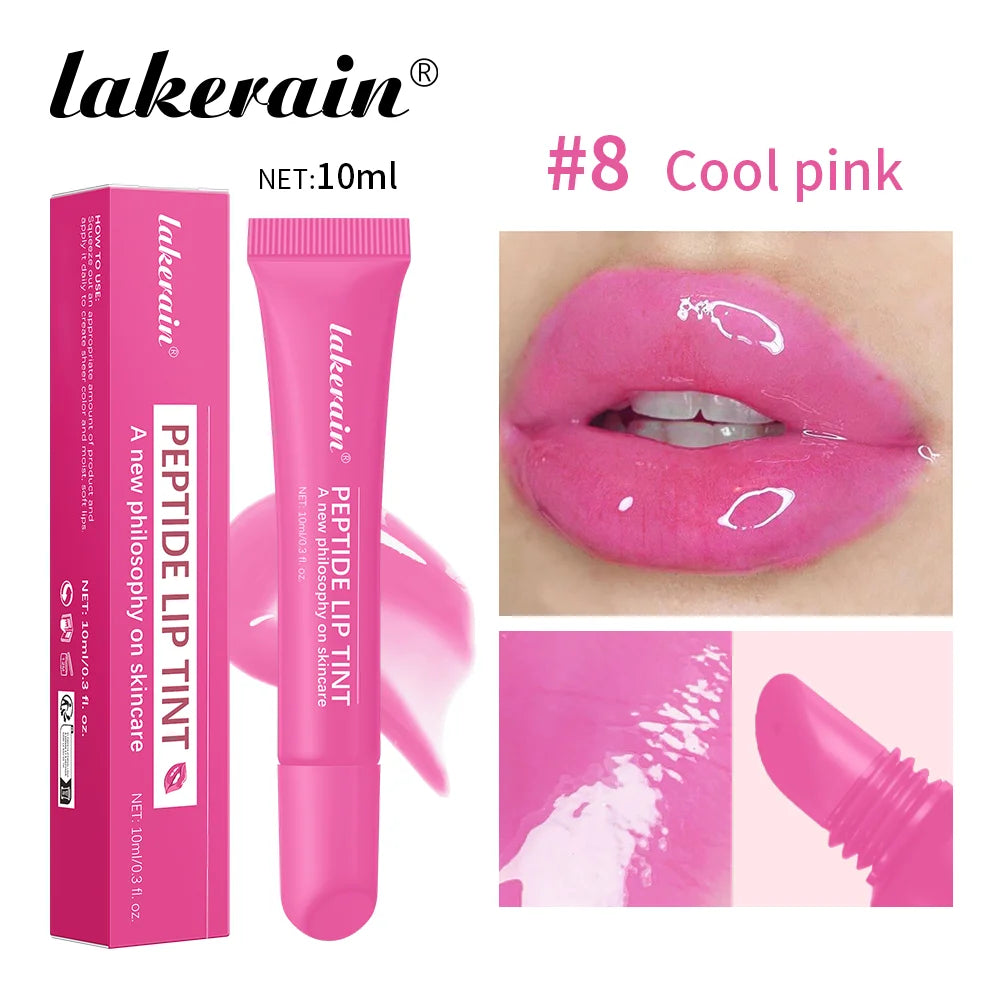 10ml Mirror Lip Glaze Moisturizes Jelly Lip Enrichment Oil Lasting Water Light Glass Lip Oil Remove Line Lip Protection Serum BeautyBond