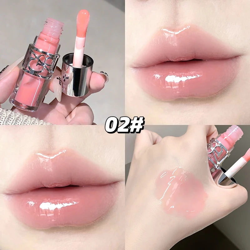 Summer Shining Mirror Lip Gloss (Moisturizing Shining Gloss Lip Gloss, 8 Colors, Moisturizing and Moisturizing, Durable) BeautyBond