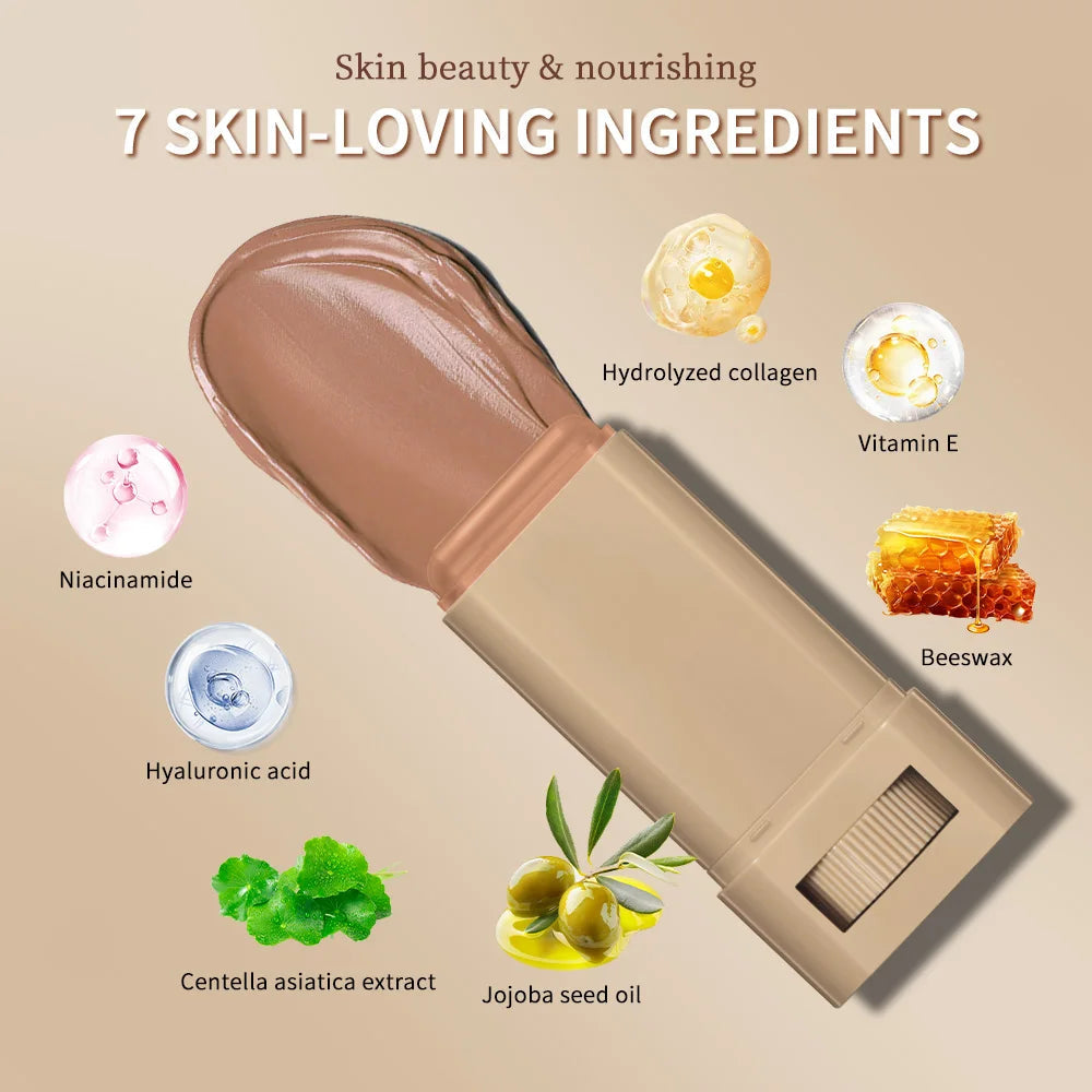 New Balm Serum Boosted Skin Tint Silky Texture Moisturizing Coverage Plumper Even Skin Tone Best Stick Foundation Travel Makeup BeautyBond