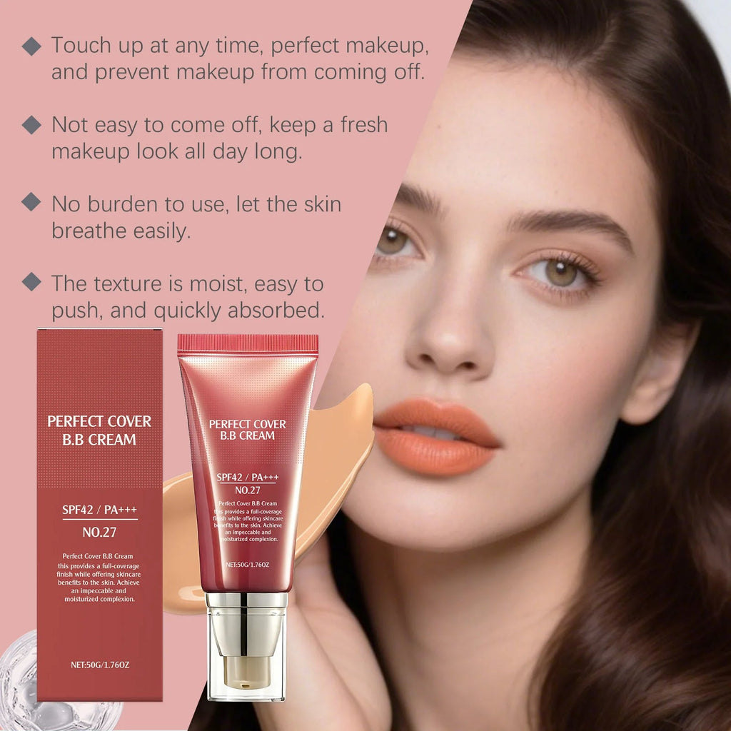 BB Cream SPF 42 PA+++ — Full Coverage Tinted Moisturizer & Foundation BeautyBond