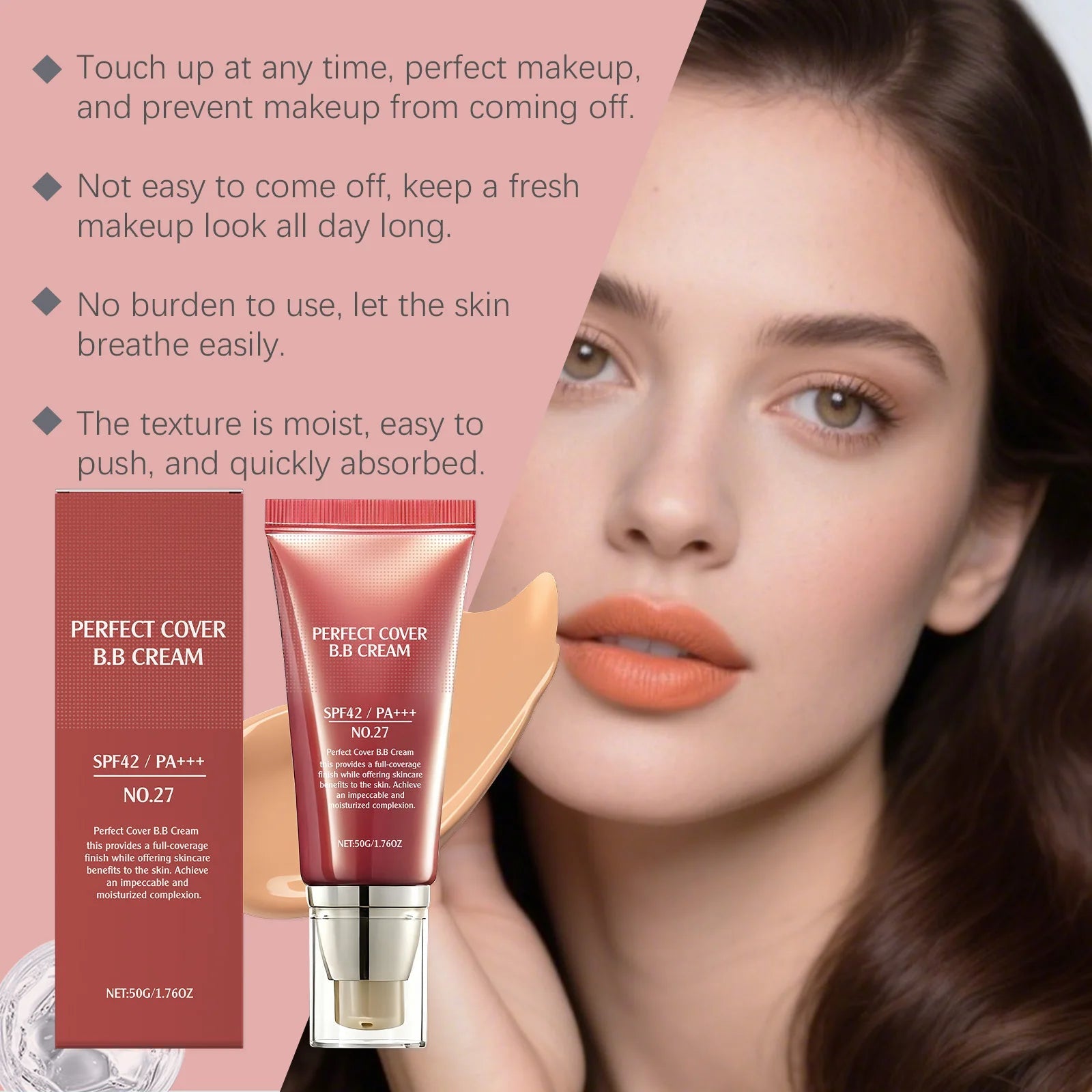 BB Cream SPF 42 PA+++ — Full Coverage Tinted Moisturizer & Foundation BeautyBond