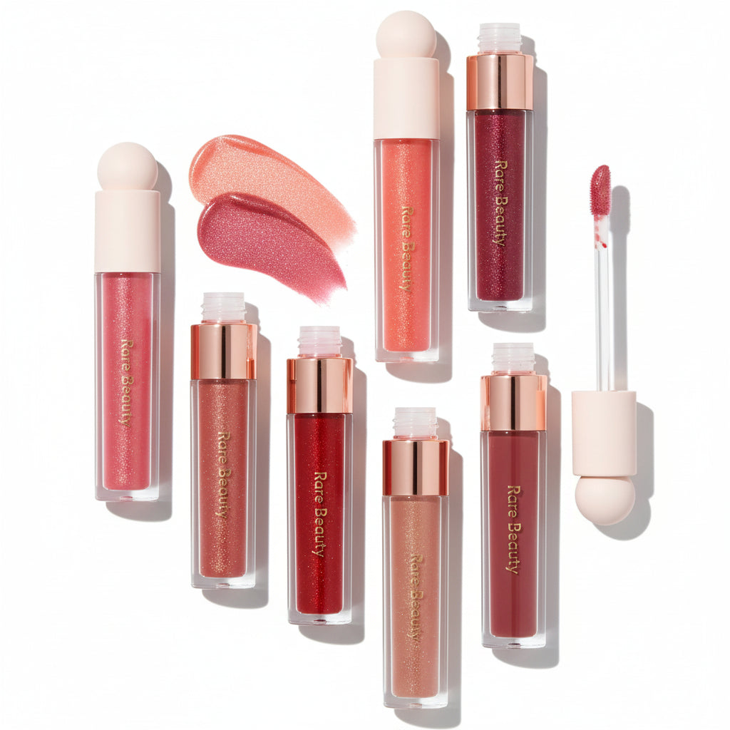 Rare Beauty 6 Color Lipstick and Lip Gloss Set – Sparkling Hydrating Lip Kit BeautyBond