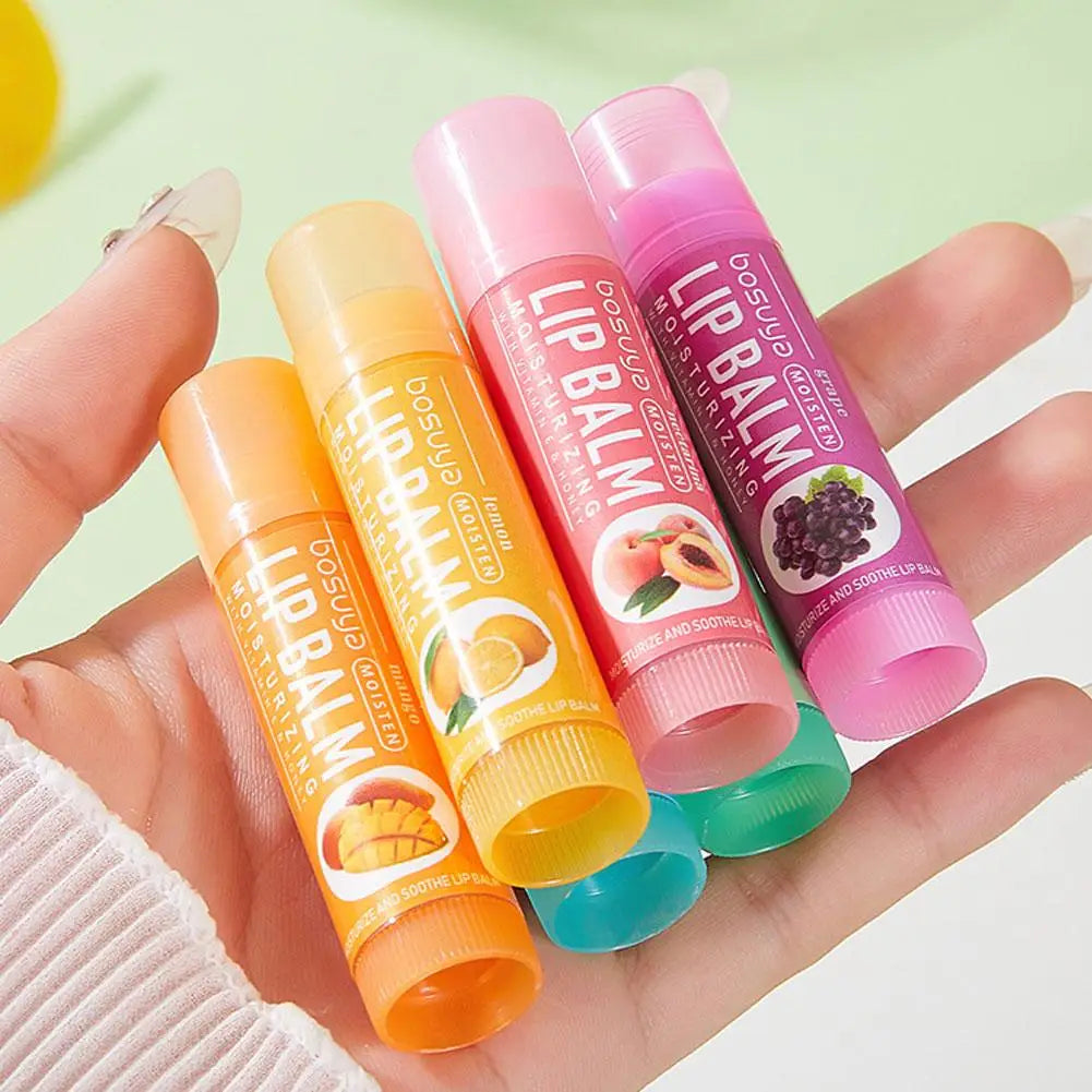 6/24pcs Assorted Fruit Flavor Lip Balm Set - Hydrating, Nourishing & Prevents Chapped Lips - Care for Dry Lips & Fine Lines BeautyBond