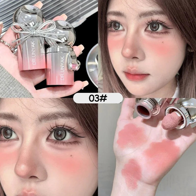 Liquid Blush Stick Waterproof Long-Lasting Jelly Color Multi-purpose Blush Liquid for Lips and Cheek face Contour Blusher Makeup BeautyBond