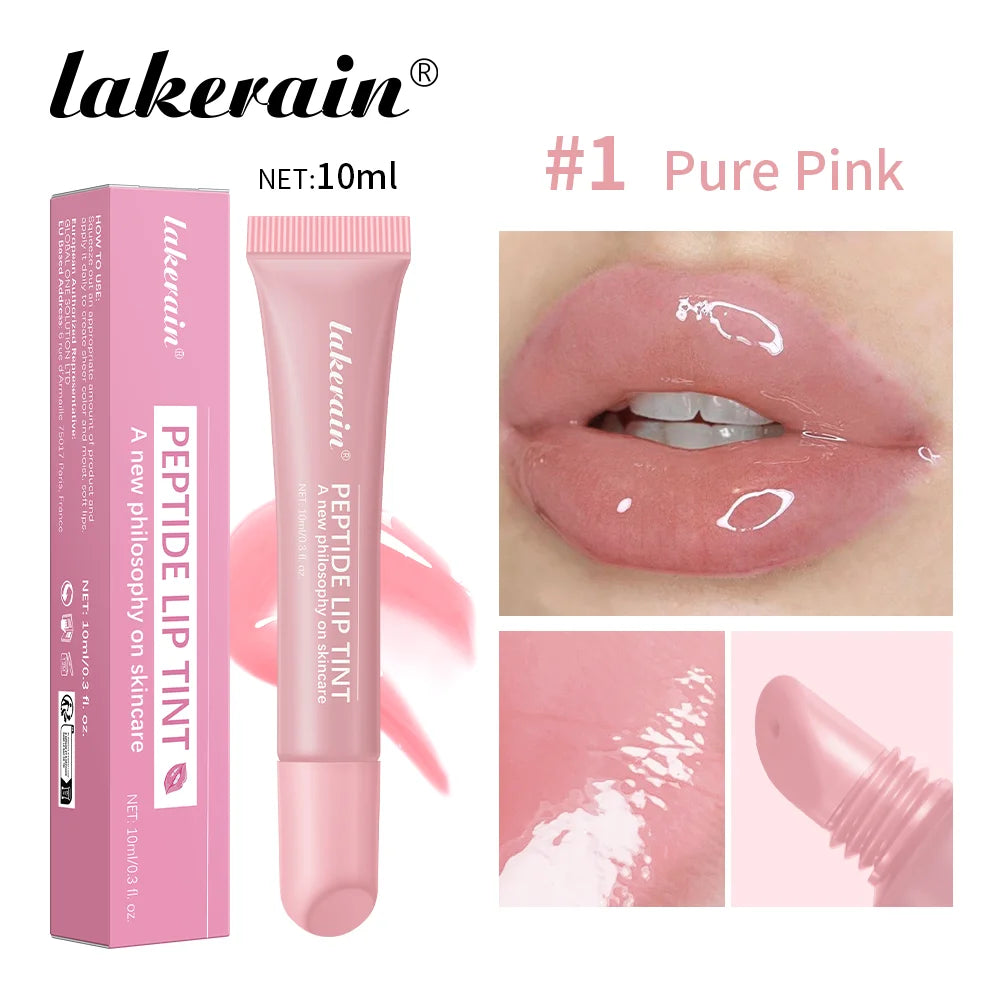 10ml Mirror Lip Glaze Moisturizes Jelly Lip Enrichment Oil Lasting Water Light Glass Lip Oil Remove Line Lip Protection Serum BeautyBond