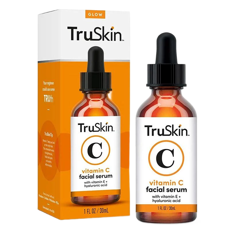 TruSkin Vitamin C Facial Serum 30ml 60mlwith Vitamin E Hyaluronic Acid Brightening Anti-Aging Serum BeautyBond