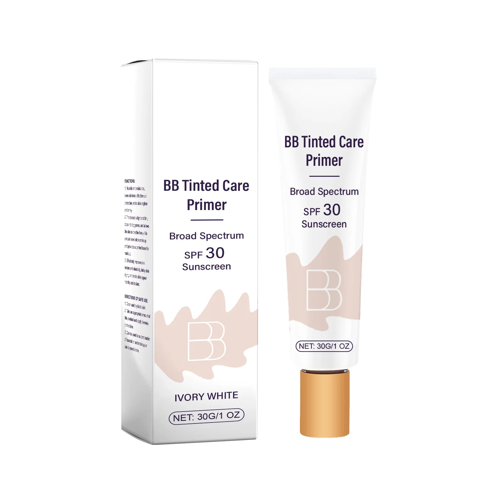 Sunscreen BB Cream Protect Sun Burn Calm Redness Balance Oil Shine Conceal Face Blemish Enhance Skin Barrier Portable Concealer BeautyBond