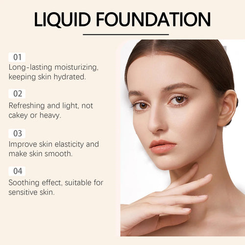 4-in-1 Foundation Liquid Soft Matte Long Lasting Hydrating Makeup Base Spf 50 Waterproof Magic Color Changing Foundation Liquid BeautyBond