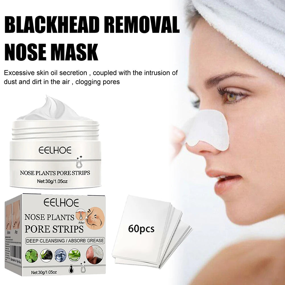 Blackhead Remover Mask Nose Mask Pore Strips Black Mask Peeling Acne Treatment Deep Cleansing Face Mask Oil Control Skin Care BeautyBond
