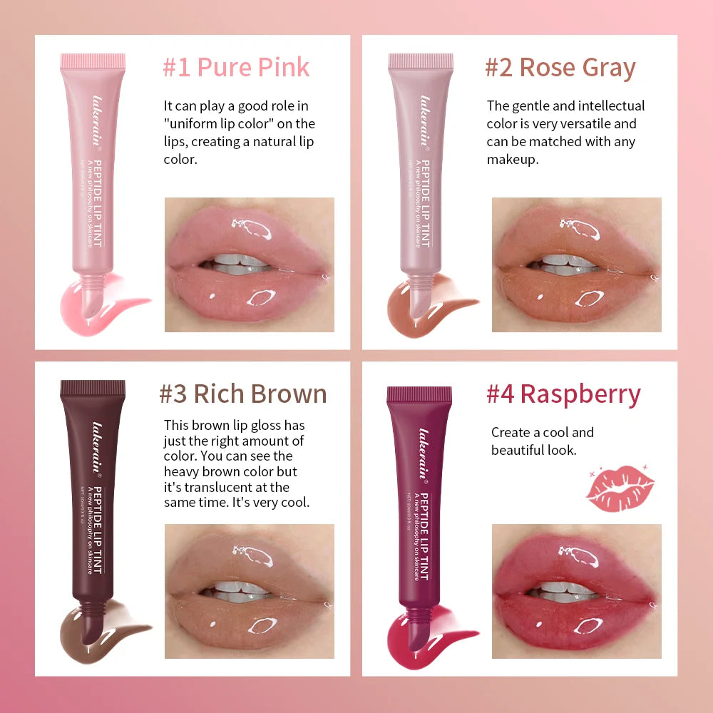 10ml Mirror Lip Glaze Moisturizes Jelly Lip Enrichment Oil Lasting Water Light Glass Lip Oil Remove Line Lip Protection Serum BeautyBond