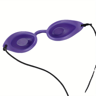 1 Tanning Bed Goggles Individual Tanning Goggles Eyeshields For UV Lamp LED Light Therapy IPL Safety Goggles Sunbathing Eye Mask