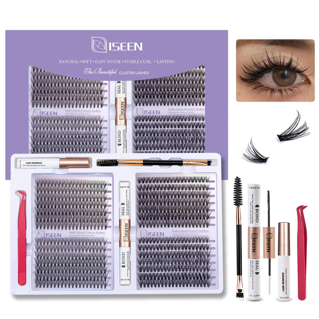 Eyelashes Cluster Cat Eye Lashes Natural long Lashes Individual Lashes Mixed Length Eyelash Extension DIY Lashes BeautyBond